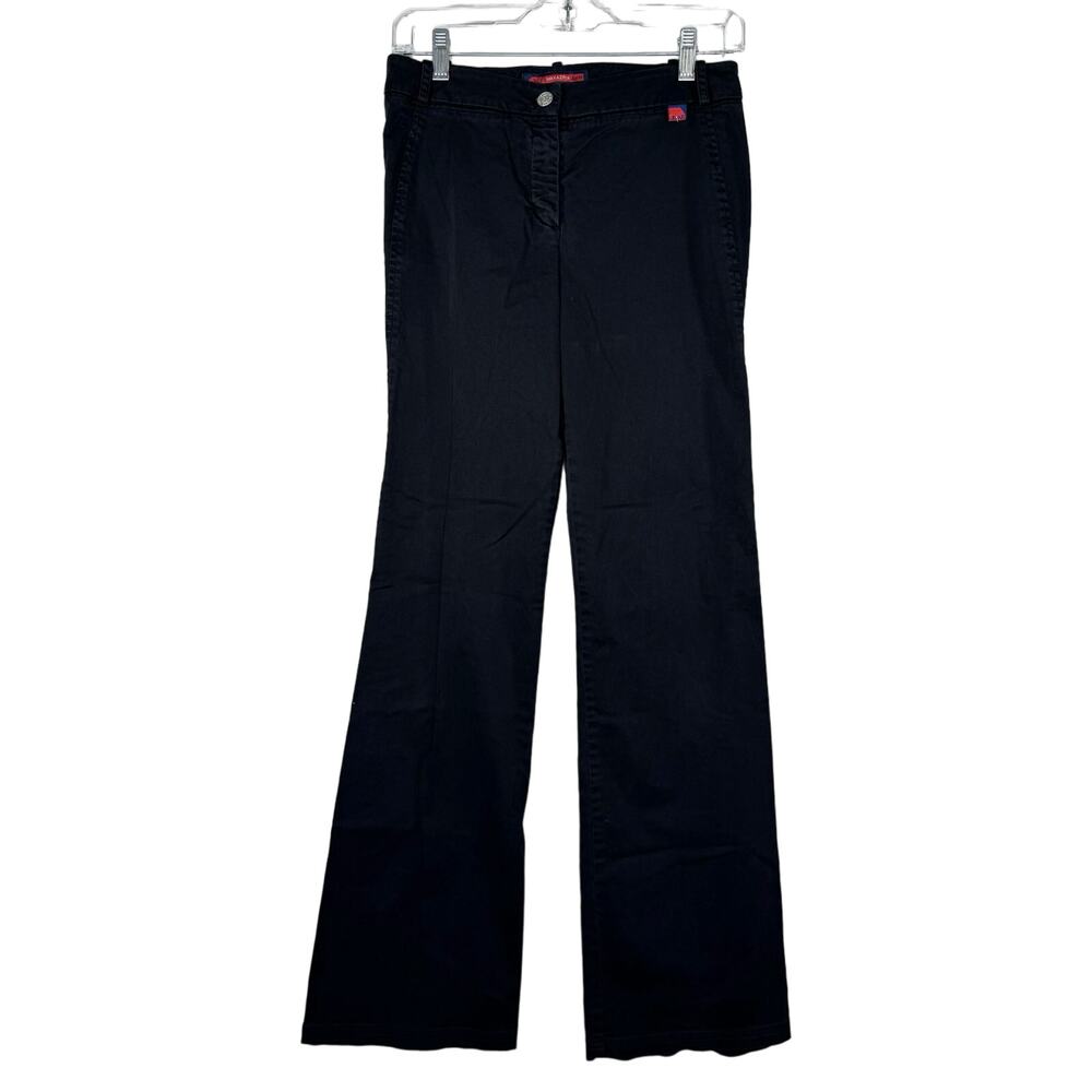 BCBGMAXAZRIA Black Mid Rise Straight Leg Pants 2